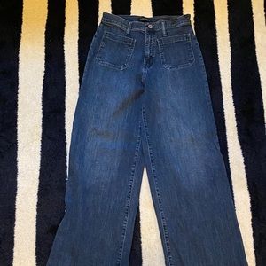 Banana Republic High Rise Wide Leg Jeans